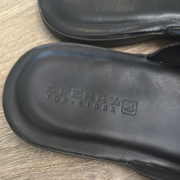 Sperry Men's Topsider Classic Black Flip-Flops - Picture 2 of 7
